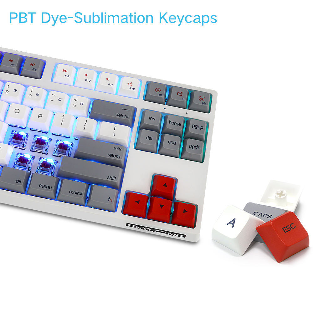 Gk87 Pbt Keycap Gateron Optical Switches Mechanical Keyboard USB Type C Jk RGB Wired Lenovo Ideiapad S145 Keyboard 87 Keys