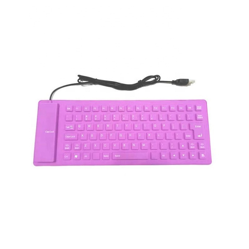 85 Keys USB Wired Waterproof Foldable silicone Flexible Keyboard