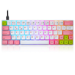 Gk87 Pbt Keycap Gateron Optical Switches Mechanical Keyboard USB Type C Jk RGB Wired Lenovo Ideiapad S145 Keyboard 87 Keys