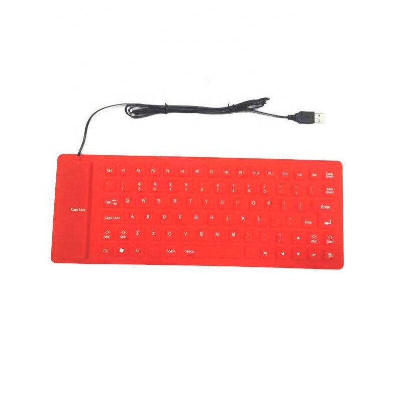 85 Keys USB Wired Waterproof Foldable silicone Flexible Keyboard