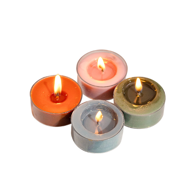 Wholesale other candle 4 pcs colorful tea light candle soy wax luxury scented candle for Valentine's Day