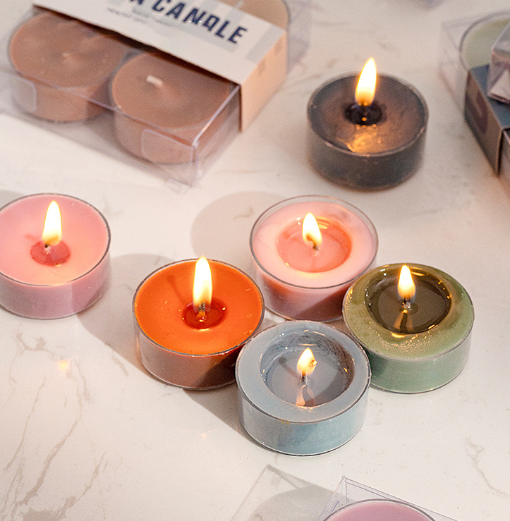 Bulk Circle Tealight Container Smokeless Wax Home Decoration tealight candle soy wax luxury scented candle for holiday