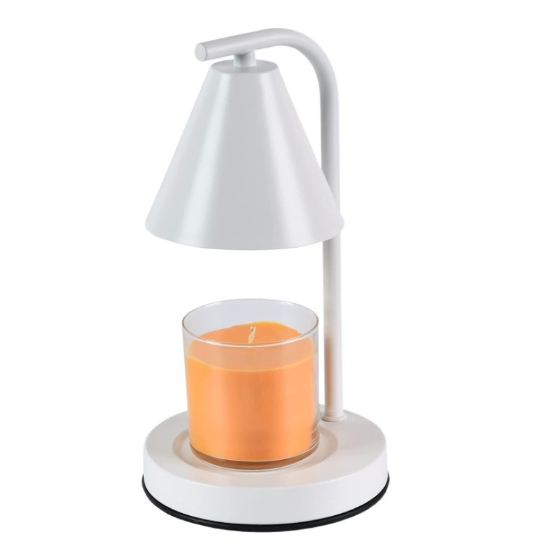 Modern Creative White Candle Warmer Lamps with Dimmer & Timer For Scented Candles Burning