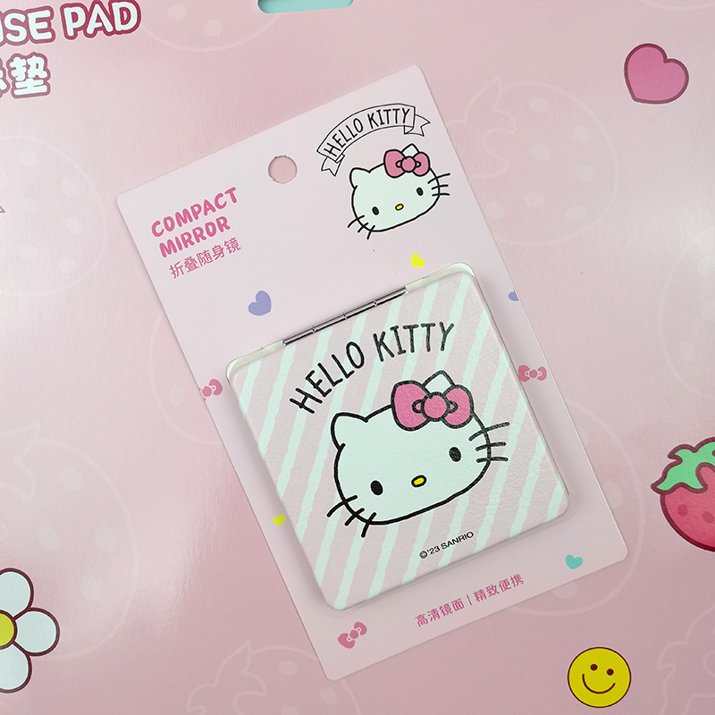 creative sanrio mirror kawaii Hello Kitty Kuromi My Melody wholesale student gifts mini Portable Cinnamon dog Makeup Mirror