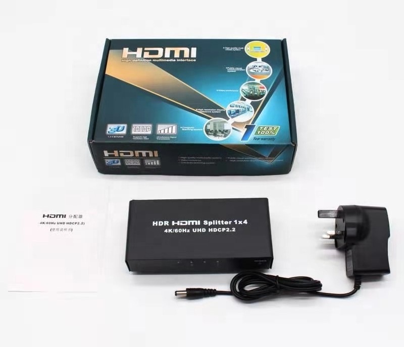 3 Port HDMI Switch 4x1 4K 60Hz IR Remote Control Selector 4K Game Consoles 3 in 1 Out HDMI Splitter