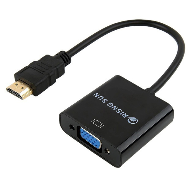 1080P 60Hz HDMI to VGA Converter Adapter Cable 4K with Audio for Different Market HDMI VGA Adapter