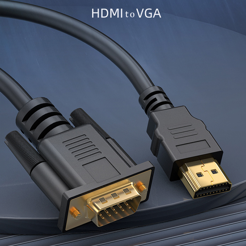 Custom Hdmi To VGA  And VGA To HDMI Support Computer Monitor Projector HD Audio Video Data Cable