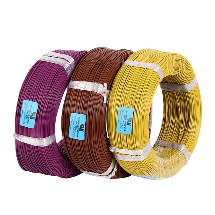 China manufacturer electrical wire Soft FEP Insulation Tinned copper 0.2mm 0.3mm 0.5mm 0.75mm fep solid core copper wire