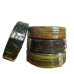 Two color wire one core cable insulation wire multi color 600V FEP high temperature cable