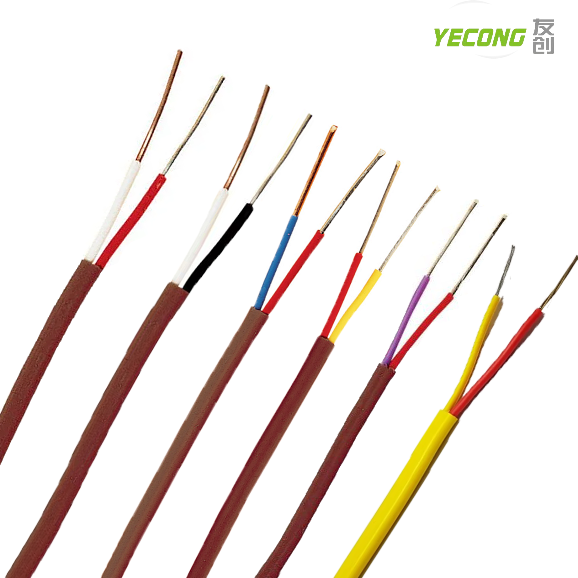 K-Type Extension Wire Compensation Cable TT-K/J/T-30/36-SLE GG-K-30 Solid Strands with PTFE Insulation thermocouple wire k type