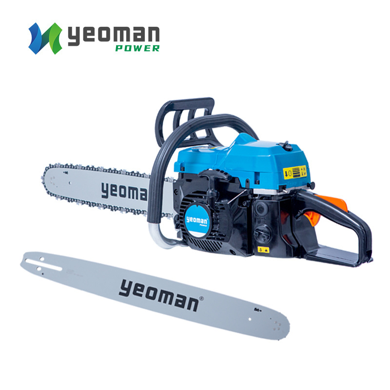 High Quality 52cc Gasoline Petrol 2-Stroke Chainsaw 20in Industrial Grade Wood Cutting Pole Saw Customizable OBM Carton Packing