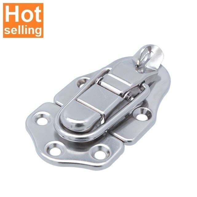 HC303  Key hole type  rotary toggle toolbox padlock latch lock for furniture case draw bolt catch tool box lock latch