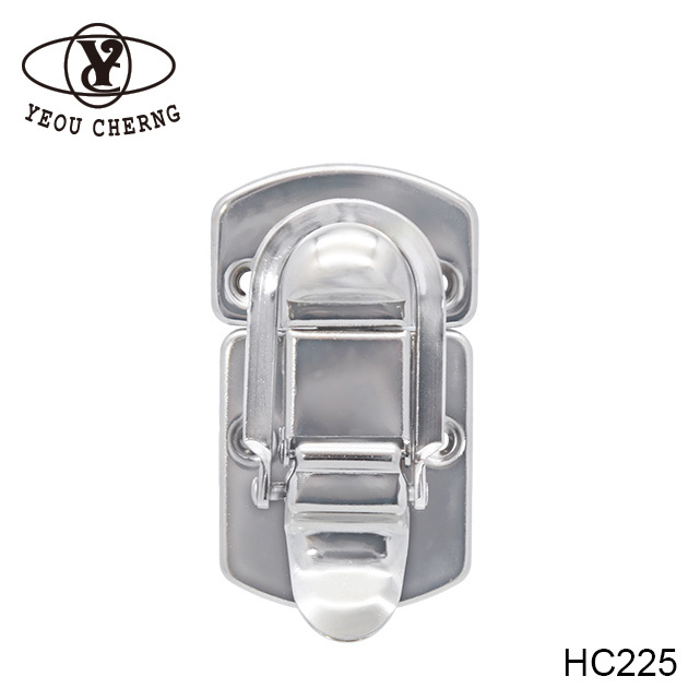 Strong aluminum case locks with HC225 plated zinc clip lock hardware special adjustable customized big keyless light cheap price