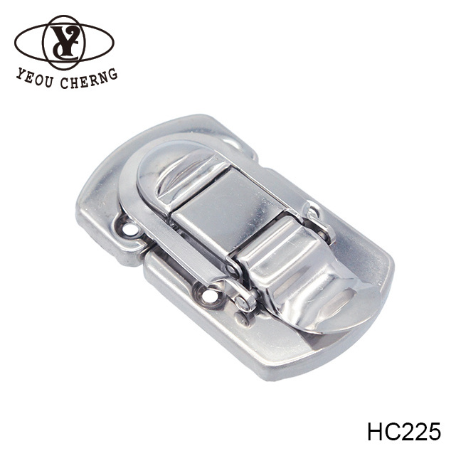 Strong aluminum case locks with HC225 plated zinc clip lock hardware special adjustable customized big keyless light cheap price