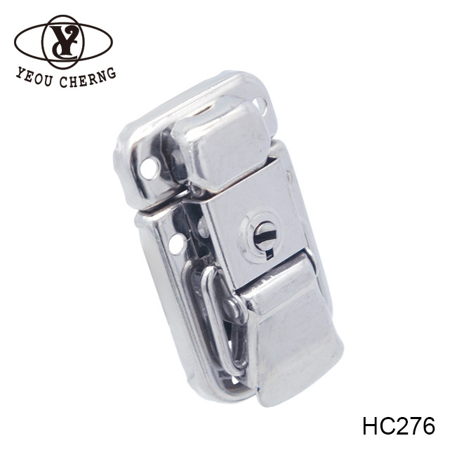 Rectangle fashion HC276 zinc metal latch catches lock hardware for high quality guitar case cosmetic aluminum jewelry box case