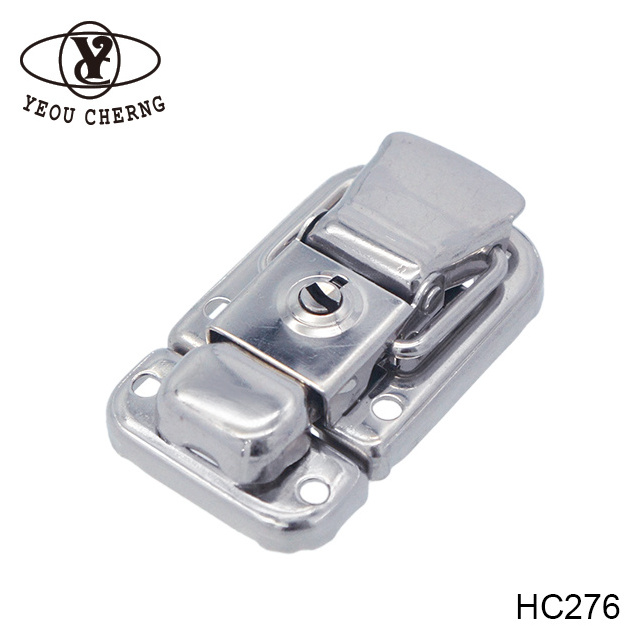 Rectangle fashion HC276 zinc metal latch catches lock hardware for high quality guitar case cosmetic aluminum jewelry box case