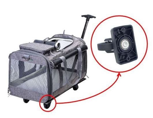 360 degrees spinner wheel D58 Telescopic detachable trolley Luggage Spare Accessory replacement for luggage pet bag