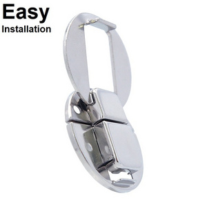 HC134 plated nickel metal clip lock for trunk case locks hardware manufacturer direct variety cheap certificated padlockable