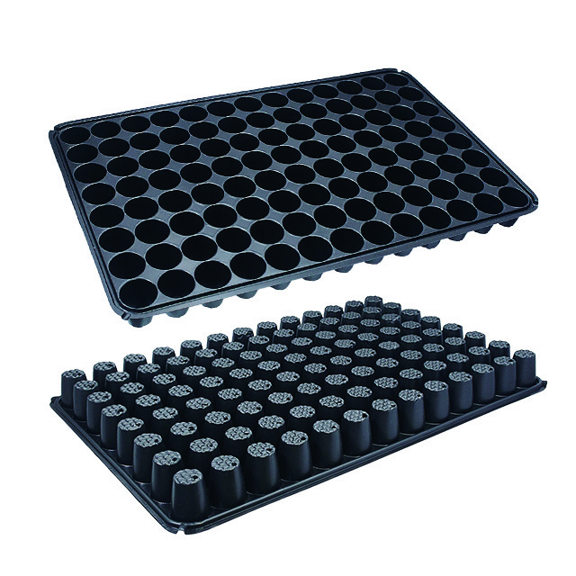 Garden Germination Seed Starter Tray Polystyrene Plastic Rice Seedling Tray Nursery Plug Flower Pot Sprouting Plant Grow Tray