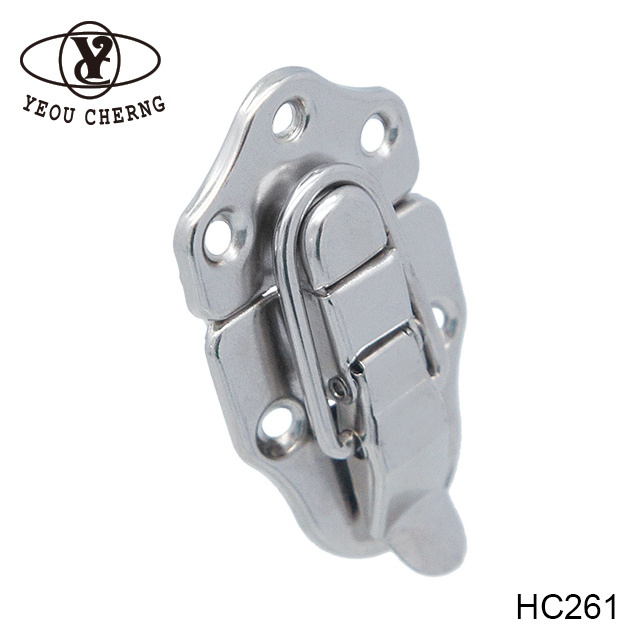 manufacturer direct HC261 galvanizing silver metal latch lock for eco-friendly wooden case hardware precision custom locks