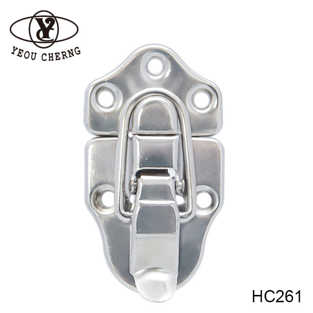 manufacturer direct HC261 galvanizing silver metal latch lock for eco-friendly wooden case hardware precision custom locks