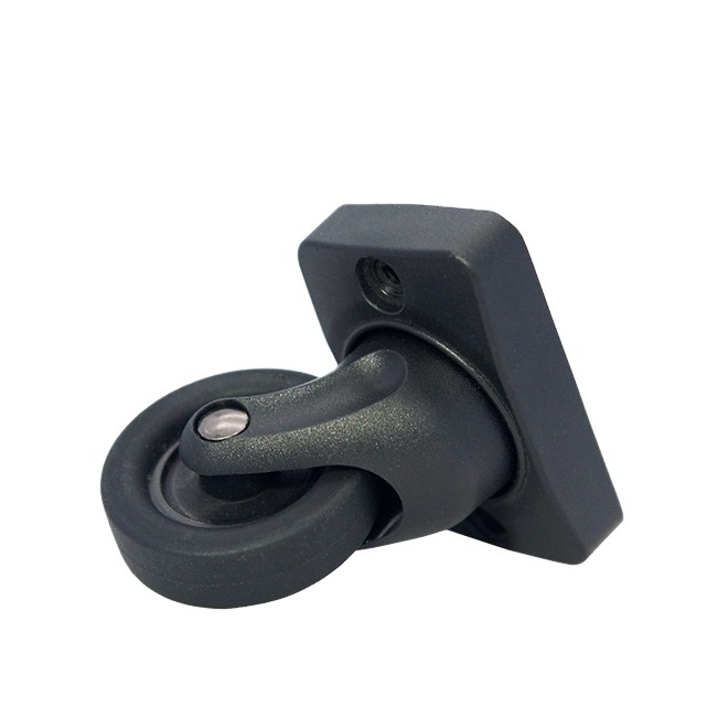 PU thread mute 360 degrees spinner DIY luggage swivel caster wheel D58 with flat mounting surface