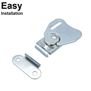 Wholesale hot-selling HC273 polished silver bright metal fastener lock hardware for high security equipment moving case locks