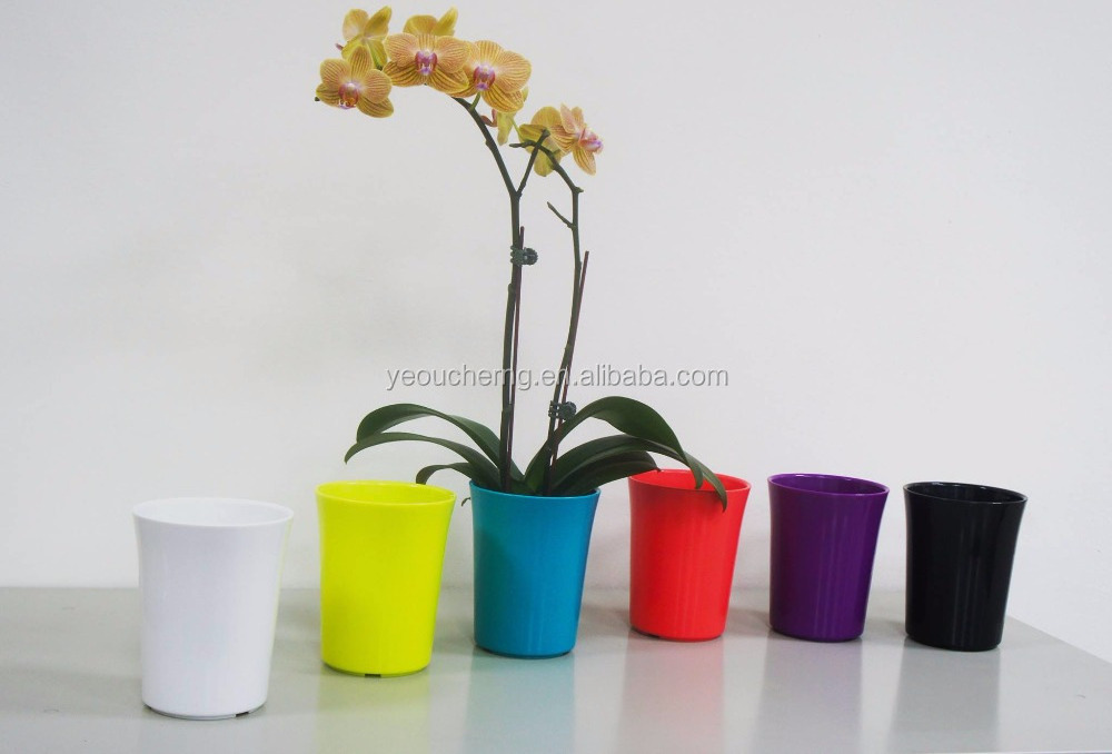 Wholesale simulated butterfly orchid flower pot L171-1 AIERMEI phalaenopsis plants pots indoor decoration