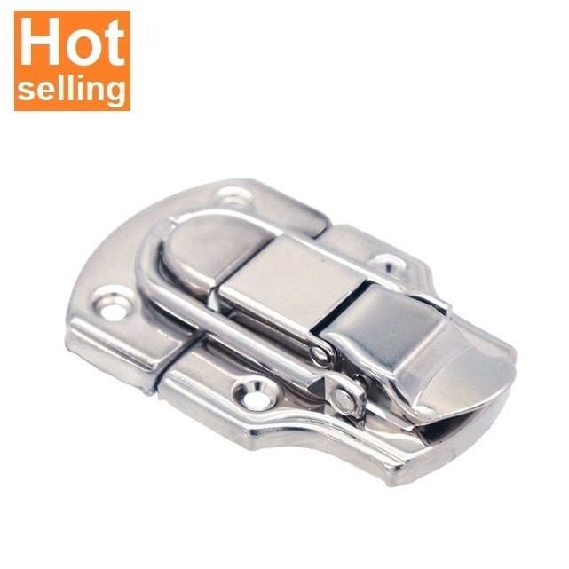 Factory directly HC257 nickel paddle latch lock for durable hot-selling drum box case hardware fitting bright locks