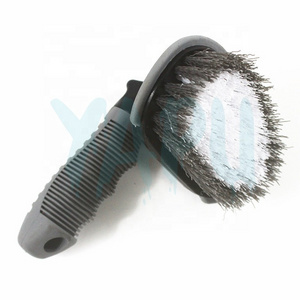 Yep Ergonomic Rubber Handle Car Wash Brush Car Cleaning Brush Exterior Auto Detailing Tire Wheel Brush