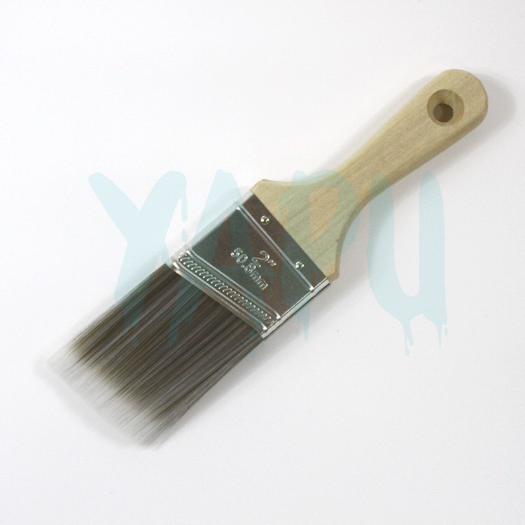 Yep Short Wooden Handle Mini SASH Angle Paint Brush With SRT Filament