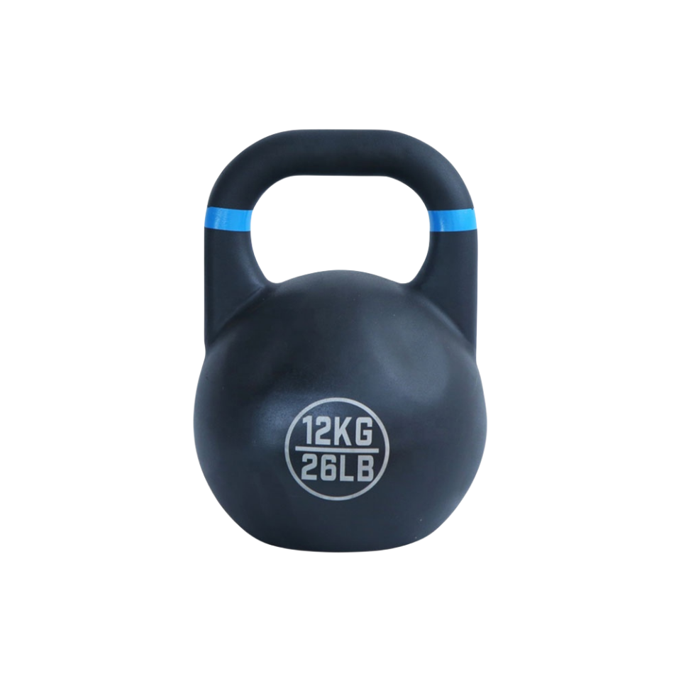 8KG All-steel competitive rubber kettlebell frosted non-slip environmental protection men and women's home butt squat artifact