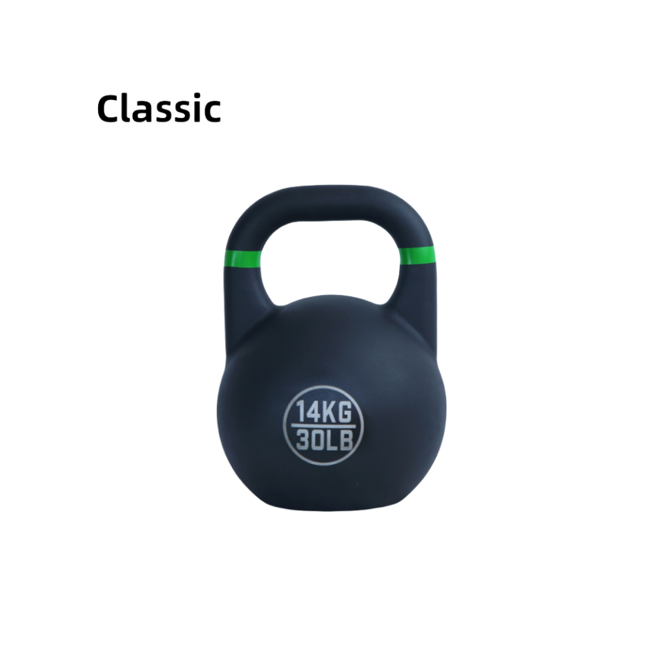 8KG All-steel competitive rubber kettlebell frosted non-slip environmental protection men and women's home butt squat artifact