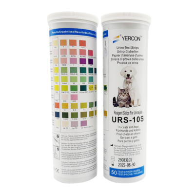 10 parameters Reagent test strips VET-10  for Animal pet urine test strips