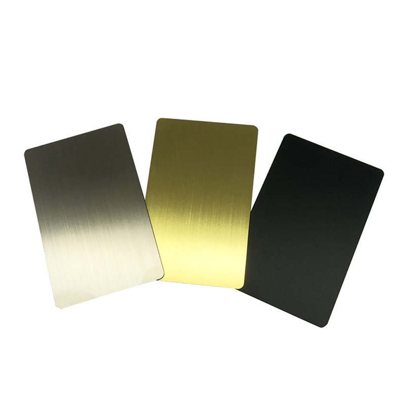 Free sample black matte gold silver nfc hybrid metal card DIY NFC 213 hidden metal card for business card