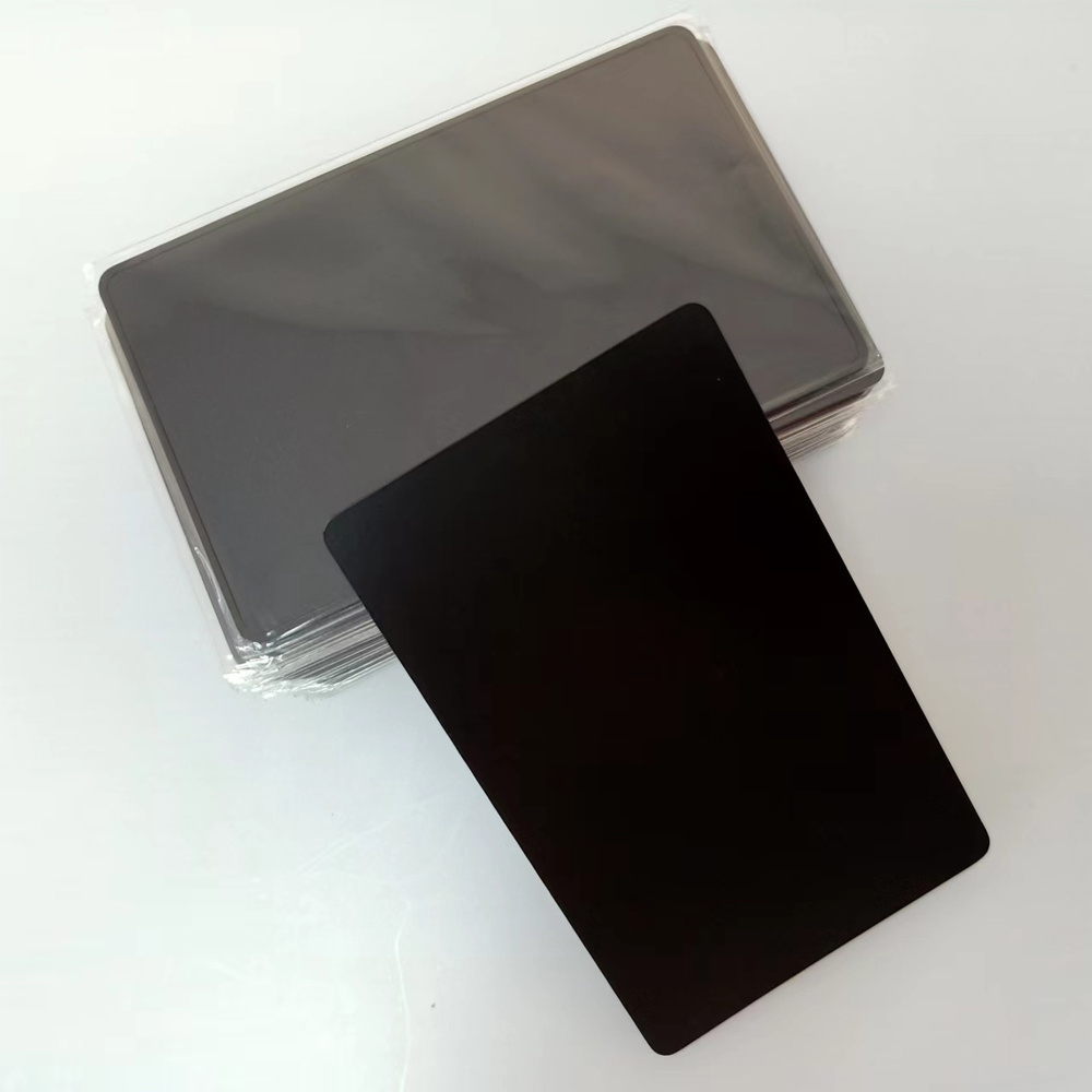 Free sample black matte gold silver nfc hybrid metal card DIY NFC 213 hidden metal card for business card