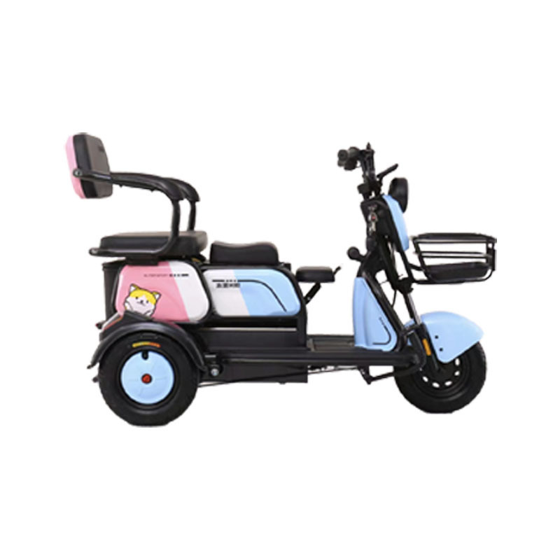 600W cheap elderly electric foldable bicycle rickshaw used spare parts three wheel enclosed small adult electric tricycle