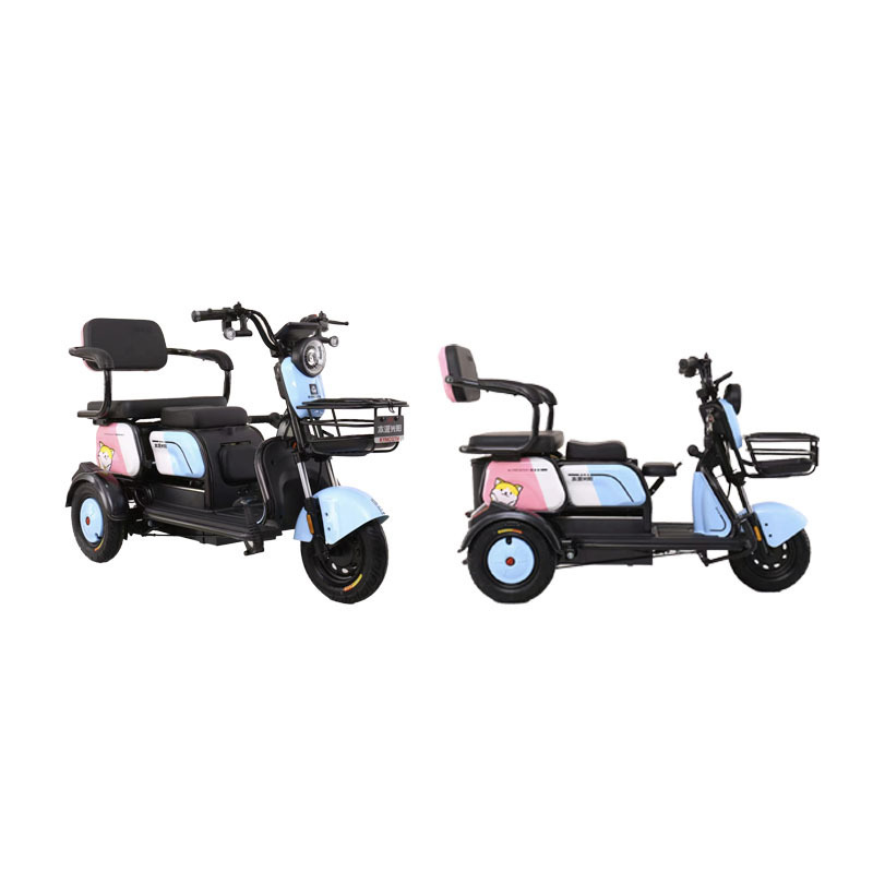 hot sale mini small 600W recreational load pedal drift bike enclosed electric adult scooter 3 wheel electric cargo tricycle