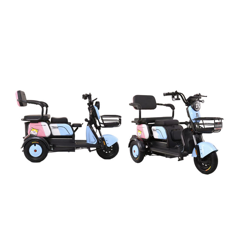 hot sale mini small 600W recreational load pedal drift bike enclosed electric adult scooter 3 wheel electric cargo tricycle