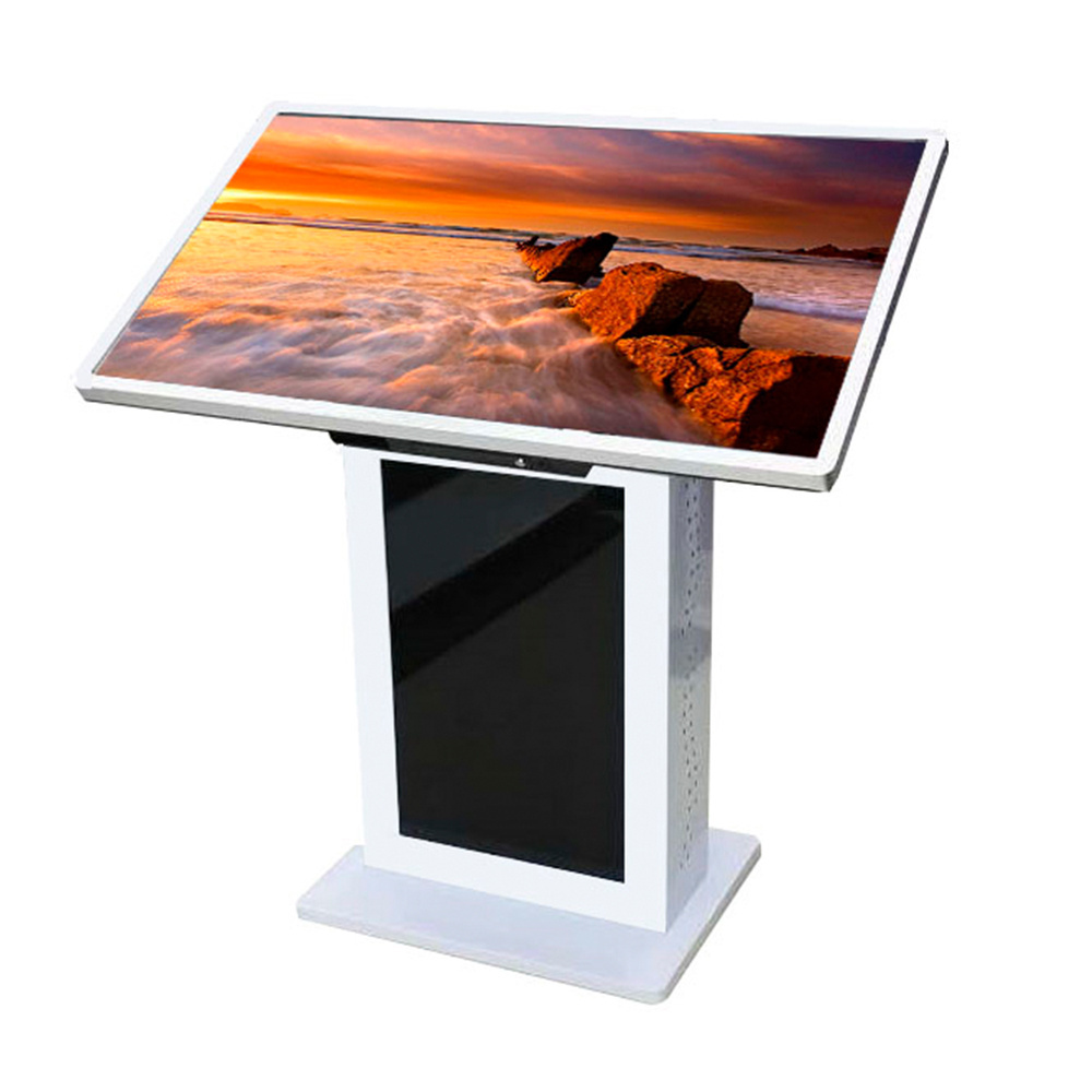 Floor stand digital signage touch screen kiosk display 43