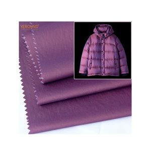 Nylon Polyester  Interwoven Lightweight Two-Color Fabric Color Changing down Jacket for Girls and Boys for Garments and Toys