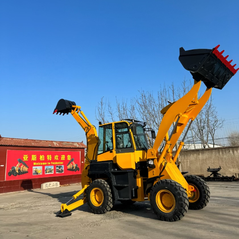 Chinese Professional Brand New Backhoe Loader 4x4 wheel driving 2.5 Ton Backhoe Loaders  powerful engine  on Sale