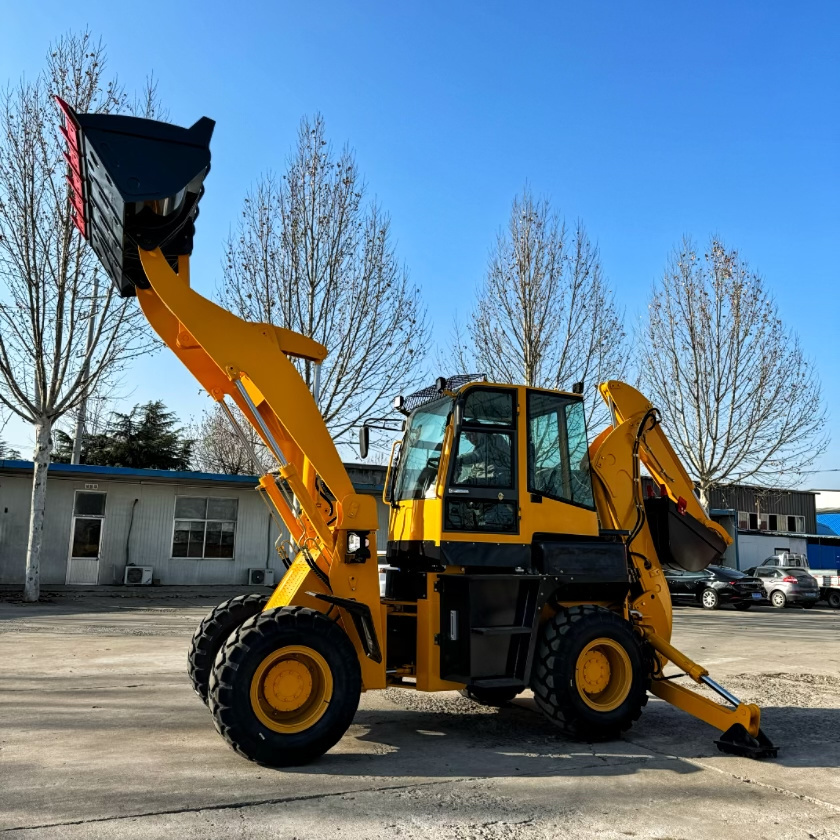 Chinese Professional Brand New Backhoe Loader 4x4 wheel driving 2.5 Ton Backhoe Loaders  powerful engine  on Sale