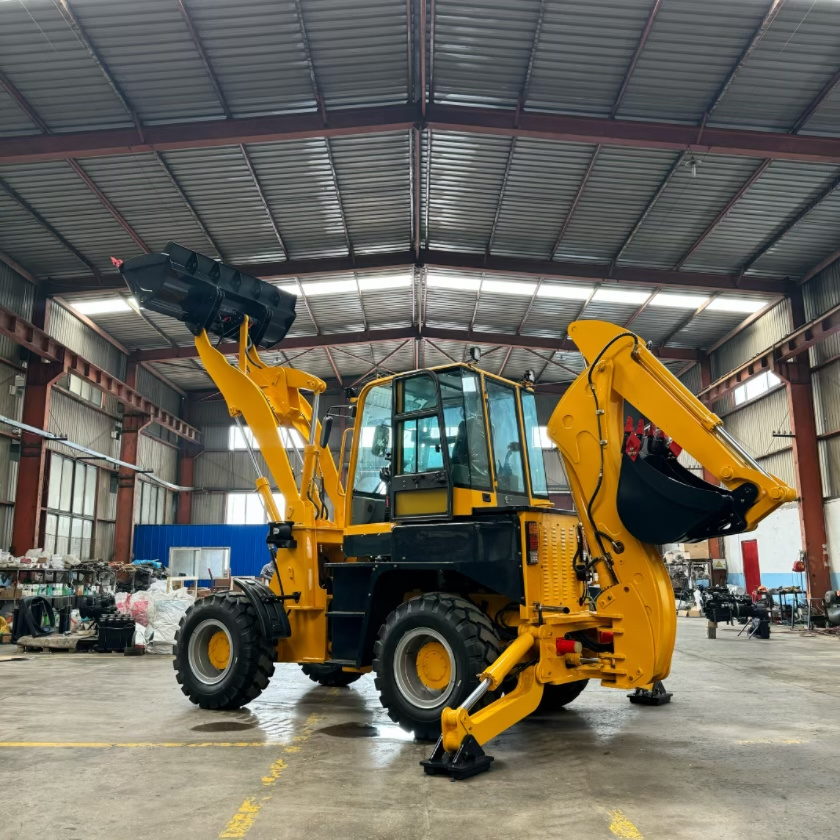 Mini 4x4 Compact Tractor Backhoe Loader WZ30-25 25 with Front End Loader Bucket Equipped with YUNI Engine Good Price for Sale