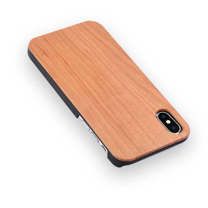 Guangzhou natural products Real Wood phone case PC blank wooden cases for iPhone X 5 6 7 7p 8 8p for samsung s8 wood case cover