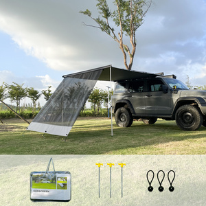 Wareda Offroad Awning PVC Mesh Sunshade Privacy Screen Caper Trailer Awning UV Sun Blocker Shade