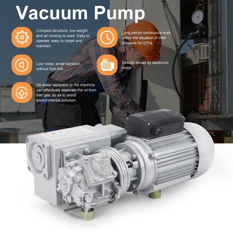 XD-040 Vacuum Pump Electric 2 Stage Rotary Vane Vacuum Pump for Vacuum Packaging