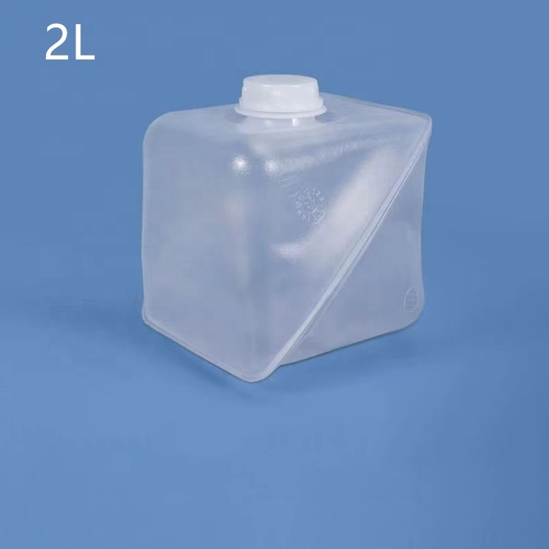 10 Liter  LDPE  Plastic Container Drum Custom Logo Milk Bucket Square Collapsible Outdoor Water Bag Foldable  Container