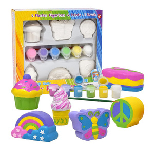 Hot selling plaster paint kids plaster painting set for kids plaster ceramic paints