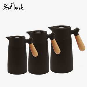 1.3L capacity kettle ss insulated filter set tea coffee water glass vacuum flask for hot water thermo jug carafe